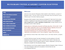 Tablet Screenshot of buacelectives.com